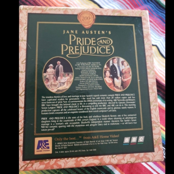 Jane Austen's Pride and Predjuice VHS - Picture 3 of 4